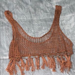 See through crop top